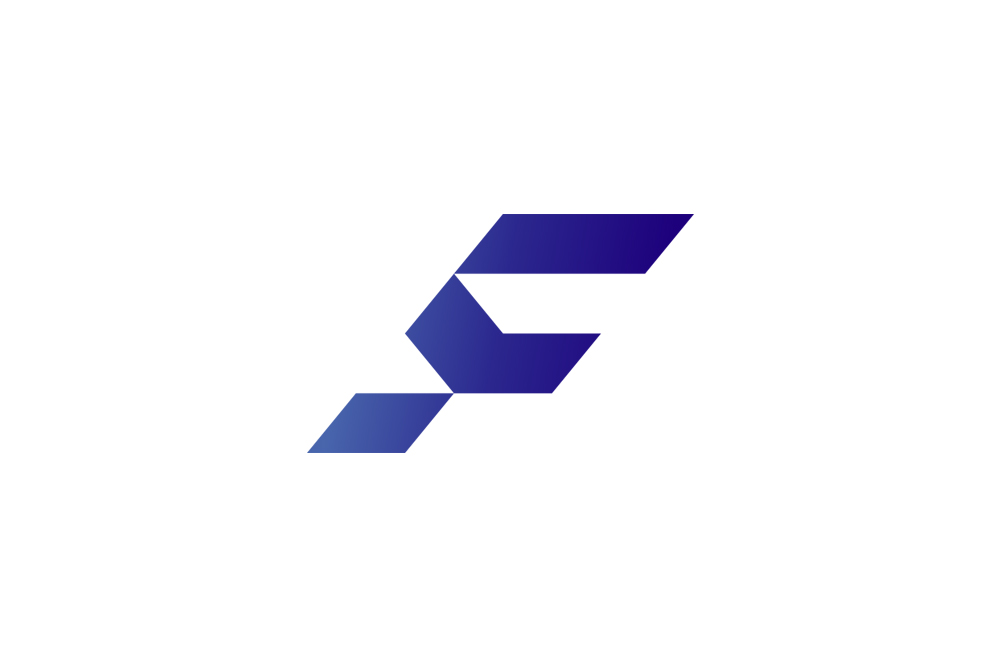f letter logo design